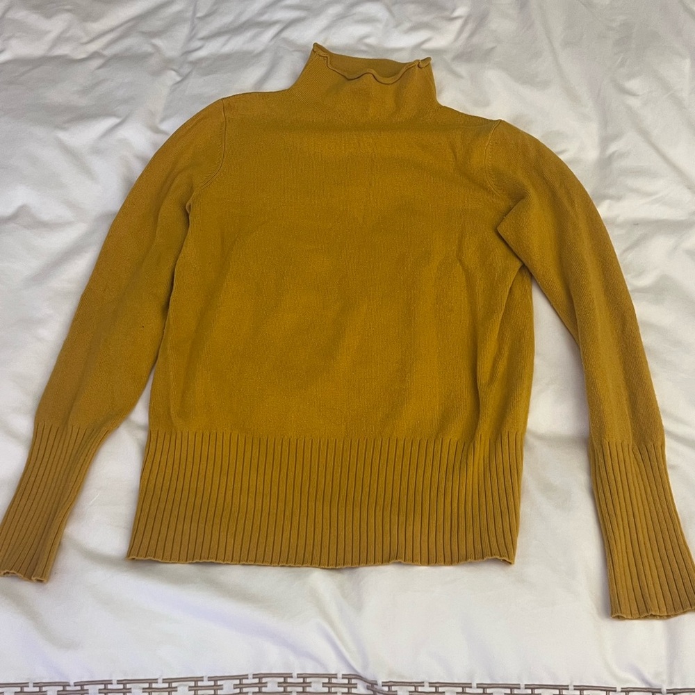 Mustard Yellow Turtleneck Sweater